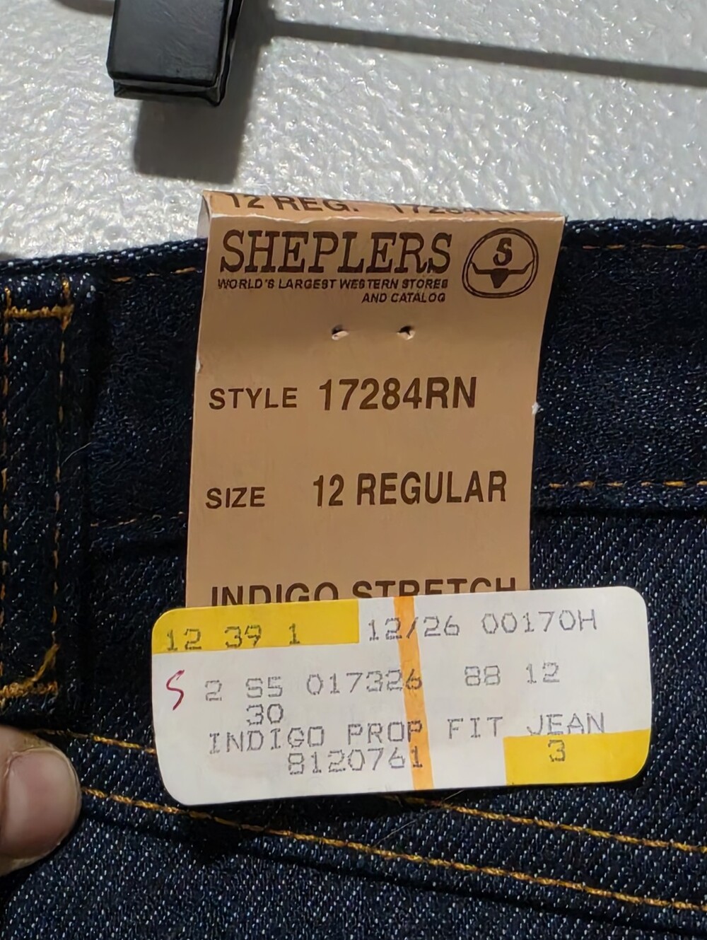 SHEPLERS Vintage Western Jeans Womens Size 12 Dark Wash Straight Leg Cowgirl - Picture 7 of 8